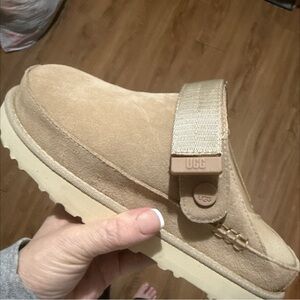 UGG Inspired Tan Suede Slip-On Shoes